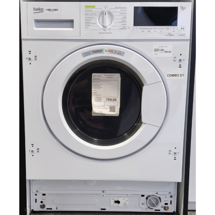 BEKO ugradbena perilica-sušilica rublja WDWI85141 - Slika 6