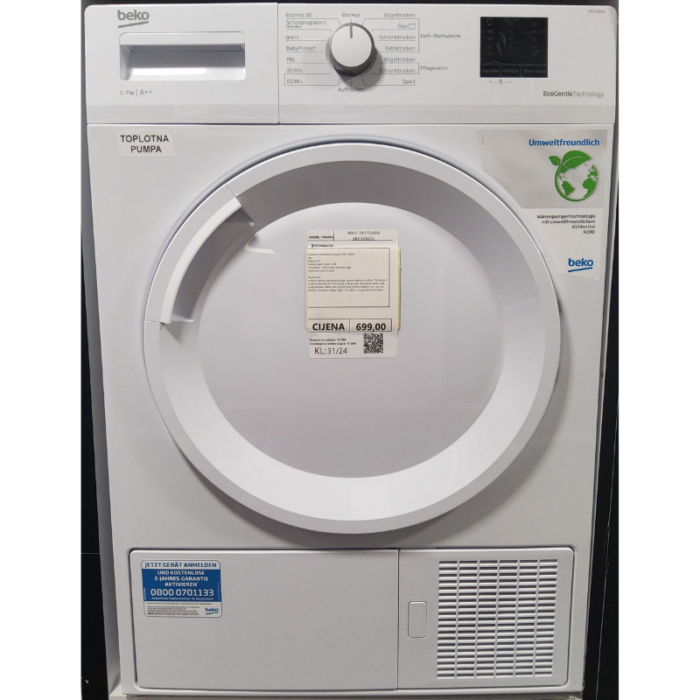 BEKO sušilica DPS7206PA - Slika 9