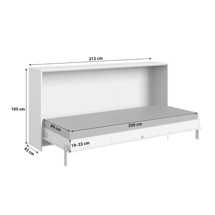 Juist sklopivi krevet cca 90x200 cm - Slika 2