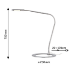 PAULMANN LED stolna lampa Plaza - Slika 2