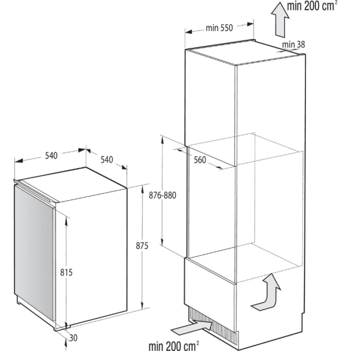 GORENJE ugradbeni hladnjak RBI409EP1 - Slika 6