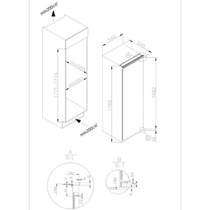 HAIER ugradbeni zamrzivač HATO 174 DE - Slika 7