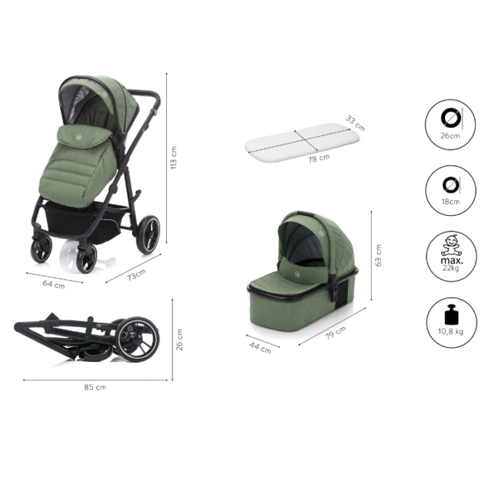FILLIKID Kombinirana kolica Jaguar - Slika 2
