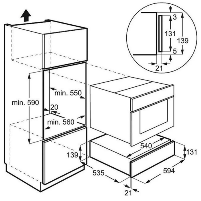 AEG ladica za pribor KD91402M - Slika 3