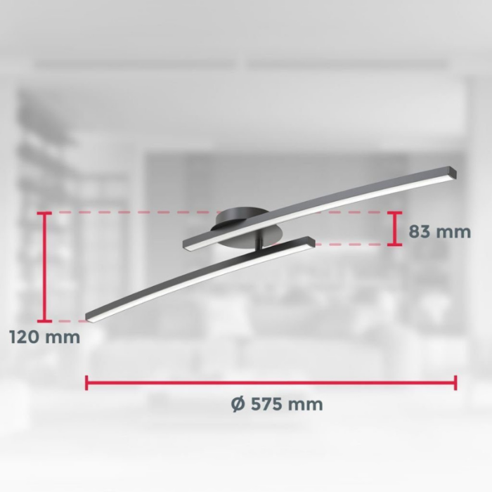 BKLICHT Moderna LED stropna svjetiljka - Slika 7